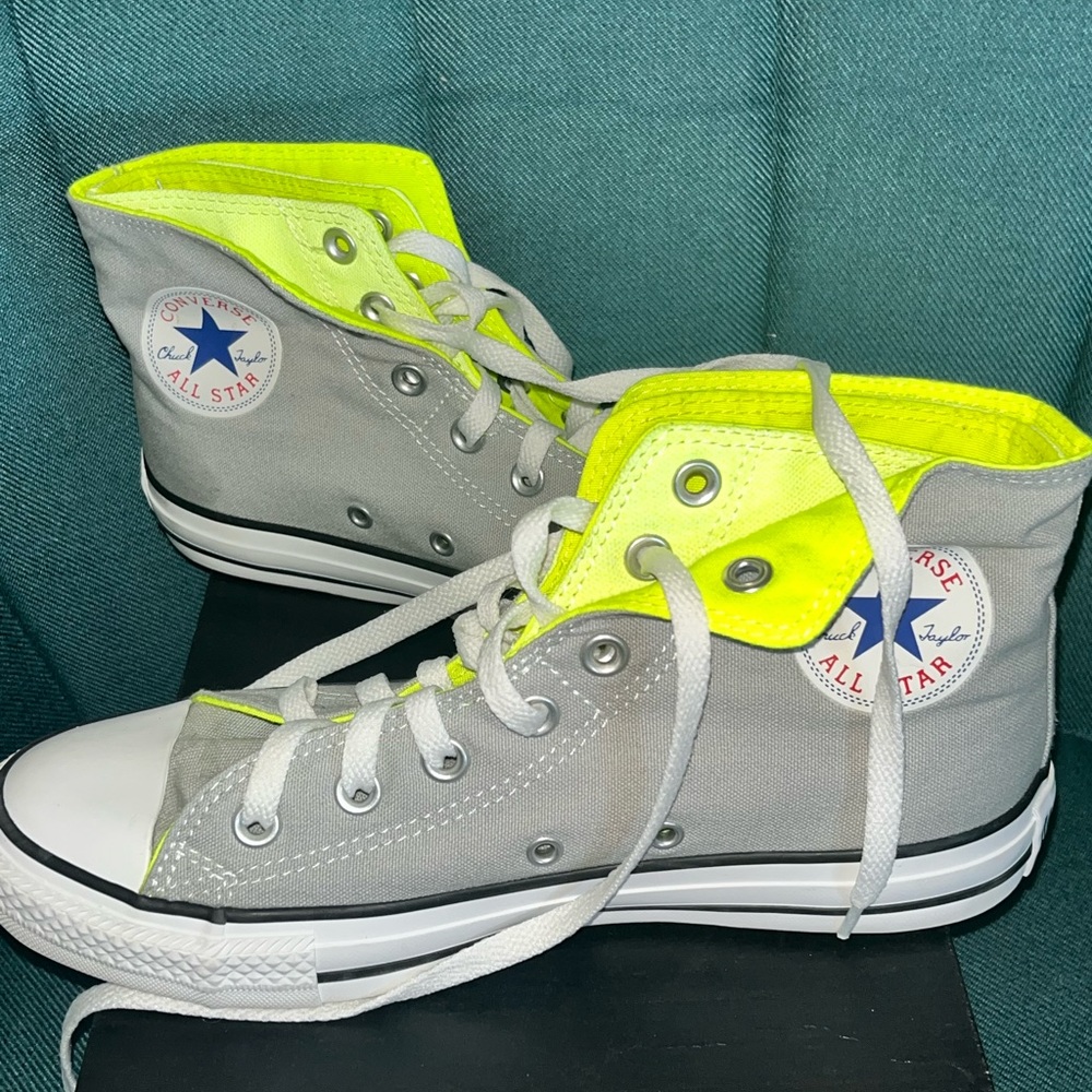 Converse Neon High Top Sneakers Size 8W/6M
